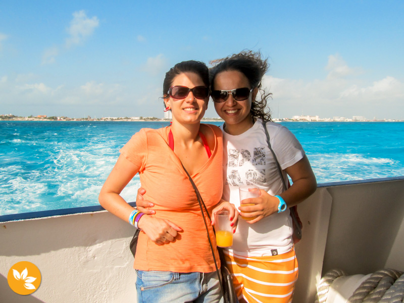 Eloah e Amanda indo Nadar com os Golfinhos em Cancún